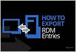 How To Import Export Entries using Remote Desktop Manage